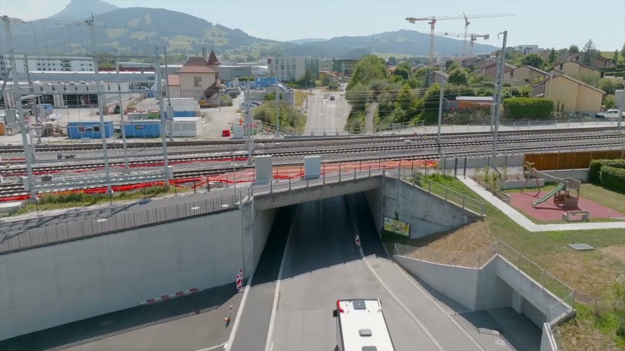 Programme Bulle | Fin des gros travaux sur le tronçon entre Bulle et la Tour-de-Trême