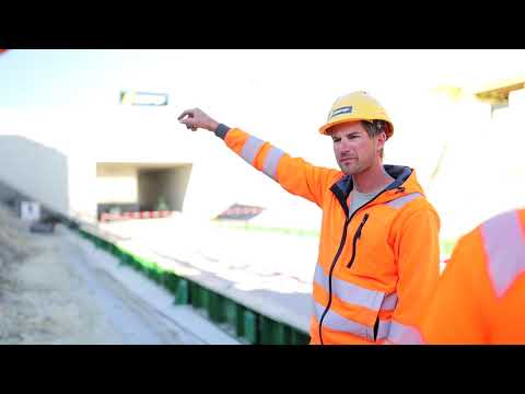 Chantier Planchy | Rippage du passage inférieur Taillemau sous les voies TPF
